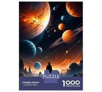 Puzzles pour Adolescents 1000 Pièces Explore The Universe Space Adventure Puzzle Jeux Relaxants Défi Difficile Activités Amusantes À La Maison 38x26cm/1000pcs