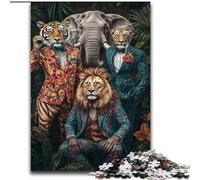 Puzzles pour Adolescents 1000 pièces Famille d'animaux, Jouet éducatif et décompressant, idéal comme Cadeau pour Toute la Famille (Taille 26x38cm)