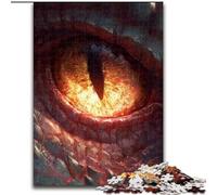 Puzzles pour Adolescents 1000 pièces Fantaisie, Yeux de Dragon, Analyse et logique, avec des pièces de Formes aléatoires entièrement emboîtables, à partir de 14 Ans (Taille 50x75cm)