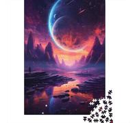 Puzzles pour Adolescents - 1000 Pièces Fantasy Alien Planet Landscape Puzzles pour Adolescents - Idéal pour S'amuser en Famille - Cadeau Original pour Un Anniversaire Ou Noël 52x38cm/1000pcs