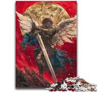 Puzzles pour Adolescents 1000 pièces Fantasy Angel Knight 1000 pièces pour Adultes, pour renforcer l'amour Entre Couples à partir de 14 Ans (75x50cm)