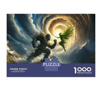 Puzzles pour Adolescents 1000 Pièces Fantasy Battle Nature Vs. Magic Puzzle À Faire Soi-même, Jouet Anti-Stress, Interaction Parent-Enfant 52x38cm/1000pcs