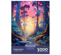 Puzzles pour Adolescents 1000 Pièces Fantasy Forest Pathway-3 Puzzles pour Adultes - Décoration Murale - Décoration Parfaite - Cadeaux Uniques d'anniversaire Et De Noël 52x38cm/1000pcs