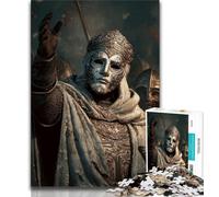 Puzzles pour Adolescents 1000 pièces Fantasy Knight, Jeu éducatif et Stimulant pour Toute la Famille, idéal pour Les Anniversaires et Noël (38x26cm)