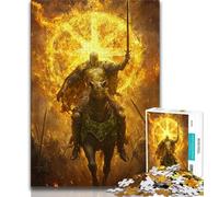 Puzzles pour Adolescents 1000 pièces Fantasy Knight, Jouets éducatifs, Anti-Stress, Cadeaux d'anniversaire Uniques (75x50cm)