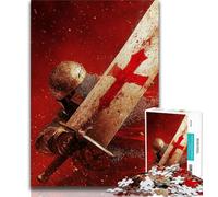 Puzzles pour Adolescents 1000 pièces Fantasy Knight, Jouets stimulants, Cadeaux Secret Santa pour Les 14 Ans et Plus 38x26cm
