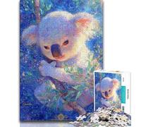Puzzles pour Adolescents 1000 pièces Fantasy Koala, Jouets de décoration pour la Maison, Anti-Stress, Vacances, Tue-Temps (Taille 75x50cm)