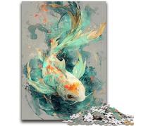 Puzzles pour Adolescents 1000 pièces Fantasy Koi Design Vibrant et Unique Expérience de Puzzle relaxante et stimulante 26x38cm