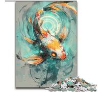 Puzzles pour Adolescents 1000 pièces Fantasy Koi, Jeux éducatifs, décoration de la Maison, Convient pour la décoration de Bureau 38x26cm