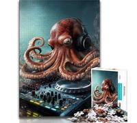 Puzzles pour Adolescents 1000 pièces Fantasy Octopus, Jouets de Divertissement Familial, idéal comme Cadeau pour Toute la Famille 38x26cm