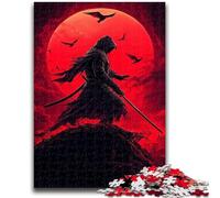 Puzzles pour Adolescents 1000 pièces Fantasy Samouraï Ninja, Jeu éducatif Familial, idéal pour la décoration de Bureau (75x50cm)