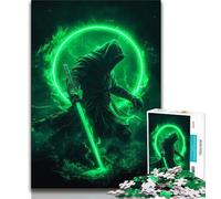 Puzzles pour Adolescents 1000 pièces Fantasy Samouraï Ninja, Jouets éducatifs, Jeux Anti-Stress, Collection d'artistes, Beaux-Arts (75x50cm)