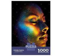 Puzzles pour Adolescents 1000 Pièces Fashion Woman Face Puzzles pour Adolescents Jeux Relaxants Course De Vitesse Manuelle Est Idéal comme Cadeau 38x26cm/1000pcs