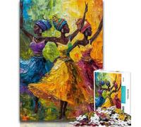 Puzzles pour Adolescents 1000 pièces Femme Africaine, Aide Le Cerveau à exercer des Jouets addictifs pour cultiver la Patience Collection d'artistes, Beaux-Arts (38x26cm)