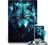 Puzzles pour Adolescents 1000 pièces Fenrir Le Loup Nordique Entraînez Votre Cerveau et Vos Mains Œuvre d'art 38x26cm