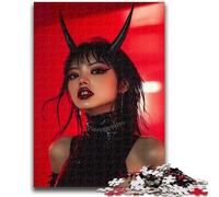 Puzzles pour Adolescents 1000 pièces Fille du Diable Aidez Le Cerveau à exercer des Jouets addictifs pour cultiver la Patience Collection d'artistes, Beaux-Arts 50x75cm