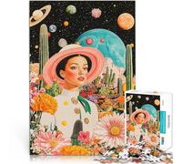 Puzzles pour Adolescents 1000 pièces Fille du Jardin Cosmique Jouets éducatifs d'apprentissage Décoration Parfaite 38x52cm