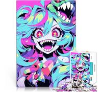 Puzzles pour Adolescents 1000 pièces Fille Monstre d'Anime Jouet éducatif d'apprentissage Anniversaire et Cadeaux Uniques 52x38cm