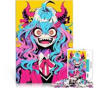 Puzzles pour Adolescents 1000 pièces Fille Monstre d'Anime Séjour Anti-Stress pour Tuer Le Temps Super Cadeau 38x26cm
