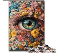 Puzzles pour Adolescents 1000 pièces Fleur Œil, éducatif et idéal comme Cadeau pour Toute la Famille (Taille 26x38cm)