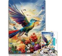 Puzzles pour Adolescents 1000 pièces Fleurs Oiseaux, Jouets éducatifs et Amusants à la Maison, Cadeaux d'anniversaire, Cadeaux de Voyage (38x26cm)