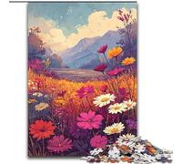 Puzzles pour Adolescents 1000 pièces Fleurs Sauvages Été, Jouet éducatif et décompressant, idéal comme Cadeau pour Toute la Famille (Taille 26x38cm)