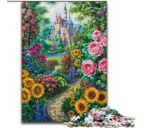Puzzles pour Adolescents 1000 pièces Fleurs Tournesol, Jouets Anti-Stress, décoration intérieure Unique et Cadeaux pour Les 14 Ans (Taille 26x38cm)