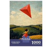 Puzzles pour Adolescents 1000 Pièces Flying Free - Naïf Childhood Joy Art Puzzles pour Adultes Jeux Relaxants pour Toute La Famille Cadeaux Amusants pour Les Amis Et La Famille 70x50cm/1000pcs