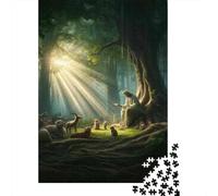 Puzzles pour Adolescents 1000 Pièces Forest Serenity Nature's Healing Embrace Puzzle pour Adultes Jeux Relaxants Une Œuvre d'art Cadeaux De Noël Et d'anniversaire 38x26cm/1000pcs
