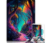 Puzzles pour Adolescents 1000 pièces Forêt Magique, Puzzles pour Adultes, Jeux stimulants, décoration Murale, Cadeaux Uniques pour Anniversaire et Noël (Taille 38x26cm)