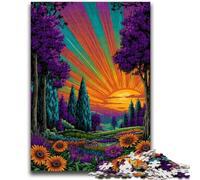 Puzzles pour Adolescents 1000 pièces Forêt Tropicale Humide Jeu Stimulant et Jeu Familial Idéal comme Cadeau pour Toute la Famille 26x38cm