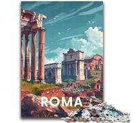 Puzzles pour Adolescents, 1000 pièces, Forum Romain de Rome, Jouet éducatif Anti-Stress, Interaction Parent-Enfant, pour Adolescents de 14 Ans et Plus (Taille 38x52cm)