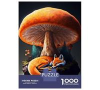 Puzzles pour Adolescents 1000 Pièces Fox Forest House Puzzle Jeux Relaxants Défi Difficile Activités Amusantes À La Maison 38x26cm/1000pcs