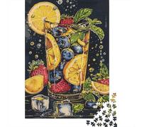 Puzzles pour Adolescents 1000 Pièces Fruit Infused Water Art Print Puzzle pour Adultes Jeux Relaxants Décoration Parfaite pour Les Joueurs 38x26cm/1000pcs