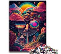 Puzzles pour Adolescents 1000 pièces Funky s Rainbow Jerk Aide Le Cerveau à exercer des Jouets addictifs pour cultiver la Patience Convient aux Couples 50x75cm