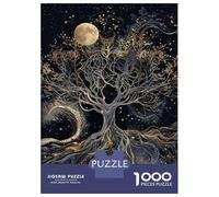 Puzzles pour Adolescents 1000 Pièces Galactic Tree of Life Wall Art Puzzle pour Adultes Jeux Relaxants Vacances À La Maison Passer Le Temps Difficile À Compléter 52x38cm/1000pcs
