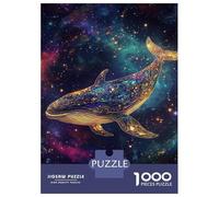 Puzzles pour Adolescents 1000 Pièces Galactic Whale Voyage Puzzles pour Adultes Jeux Relaxants Analyse Et Logique Difficulté Et Défi 38x26cm/1000pcs