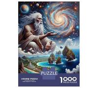 Puzzles pour Adolescents 1000 Pièces Galactic Wisdom Ancient Astronauts Exploring The Cosmos Puzzles pour Adultes - Décoration Murale - Décoration Parfaite - Cadeaux Uniques d'anniversaire Et De Noël