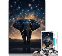 Puzzles pour Adolescents 1000 pièces Galaxies Éléphants, Jouet éducatif intellectuel décompressant pour Anniversaire, Noël (75x50cm)