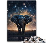 Puzzles pour Adolescents 1000 pièces Galaxies Éléphants Puzzles pour Adolescents, Jeux éducatifs Décoration d'intérieur Convient pour la décoration de Bureau (26x38cm)