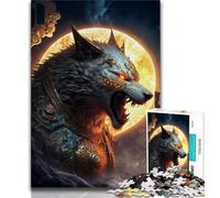 Puzzles pour Adolescents 1000 pièces Galaxy Art Wolf Puzzles pour Adultes, Anti-Stress Staycation Kill Time Interaction Parent-Enfant (Taille 75x50cm)