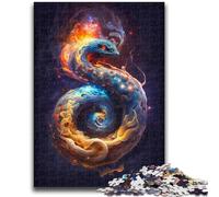 Puzzles pour Adolescents 1000 pièces Galaxy Fantasy Dragon Brain Intelligence Challenge Jouets addictifs Cadeau Amusant pour Les 14 Ans et Plus 50x75cm