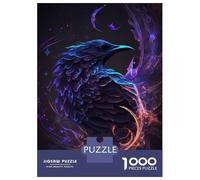 Puzzles pour Adolescents 1000 Pièces Galaxy Raven Crow Bird Puzzle pour Adolescents Course De Vitesse Manuelle Difficile Et Stimulant Jeu Amusant Et Stimulant pour Toute La Famille 38x26cm/1000pcs