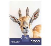 Puzzles pour Adolescents 1000 Pièces Gazelle Selfie Puzzles pour Adolescents Jeux Relaxants Course De Vitesse Manuelle Est Idéal comme Cadeau 52x38cm/1000pcs