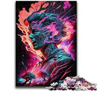 Puzzles pour Adolescents, 1000 pièces, Girafe lisant, Jeu Stimulant et Jeu Familial, décoration Murale, Cadeaux d'anniversaire et de Noël Uniques, 50x75cm