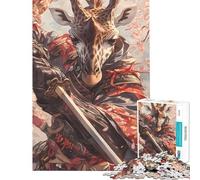 Puzzles pour Adolescents 1000 pièces Girafe Samouraï Difficile et Défi Jeu de détente Convient aux 14 Ans et Plus (38x26cm)