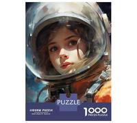 Puzzles pour Adolescents 1000 Pièces Girl from Outer Space Puzzle pour Adultes Jouets Anti-Stress Décoration Murale Cadeaux Uniques d'anniversaire Et De Noël 38x26cm/1000pcs