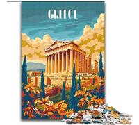 Puzzles pour Adolescents 1000 pièces, Gloire de la Grèce Antique, Jouets éducatifs, Anti-Stress, Cadeaux et Jouets exceptionnels 38x26cm