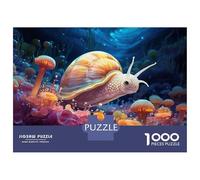 Puzzles pour Adolescents 1000 Pièces Glowing Sea Snail Puzzles pour Adolescents Jeux Relaxants Course De Vitesse Manuelle Est Idéal comme Cadeau 38x26cm/1000pcs
