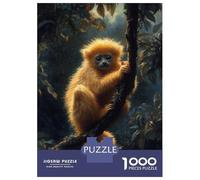 Puzzles Pour Adolescents 1000 Pièces Golden Monkey in Jungle Puzzle Pour Adolescents - Idéal Pour Passer Le Temps À La Maison, Pour Un Anniversaire, Noël, Des Jeux En Famille Et Des Soirées Jeux 52x38